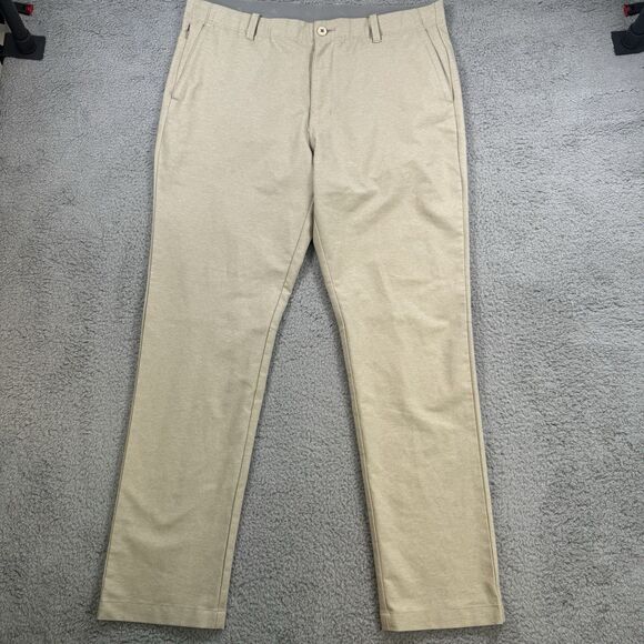 Tommy Bahama Pants Mens 38x32 Beige Chino Casual Standard Straight Polyester - Picture 1 of 11